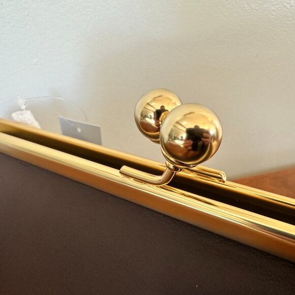 NWT Coach Runway Kisslock Frame Bag 30 in Maple - Picture 12 of 13